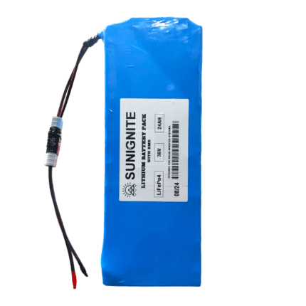 36V 24AH Lithium Phosphate Battery Pack with BMS (11s4p)